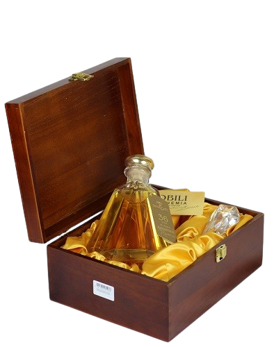 Grappa " Boemia Rubino" mit Holzkiste